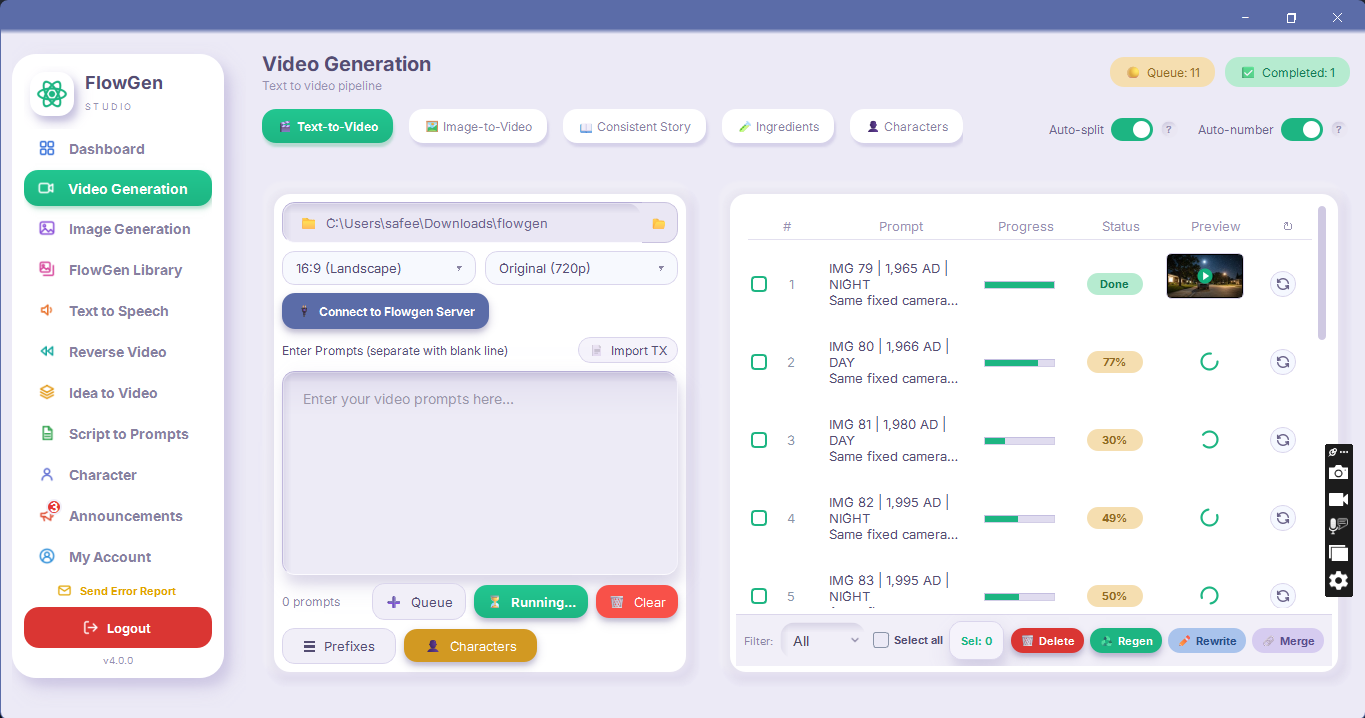 Bulk generation